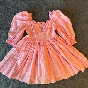 NWT Selkie Jukebox Dress - Pink Eyelet Lace